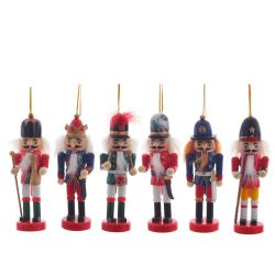 GAEM Набор из 6шт Украшение новогоднее "Щелкунчик", L27 W4 H13,5 см