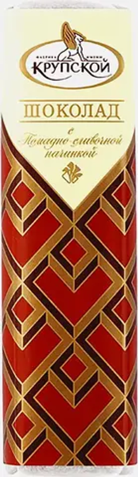 Темный шоколад с помадно-сливочной начинкой КФ Крупской 47г