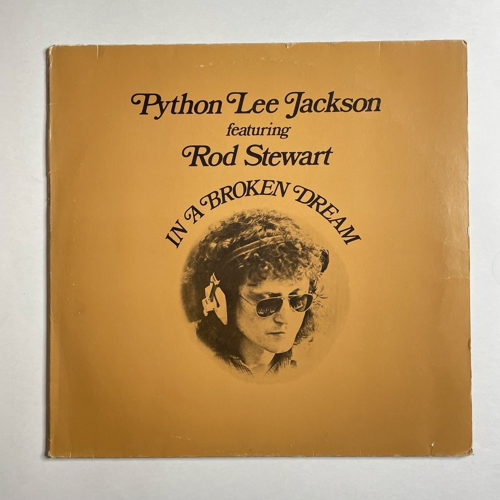 Винтажная виниловая пластинка LP Python Lee Jackson Featuring Rod Stewart In A Broken Dream (Germany 1978)