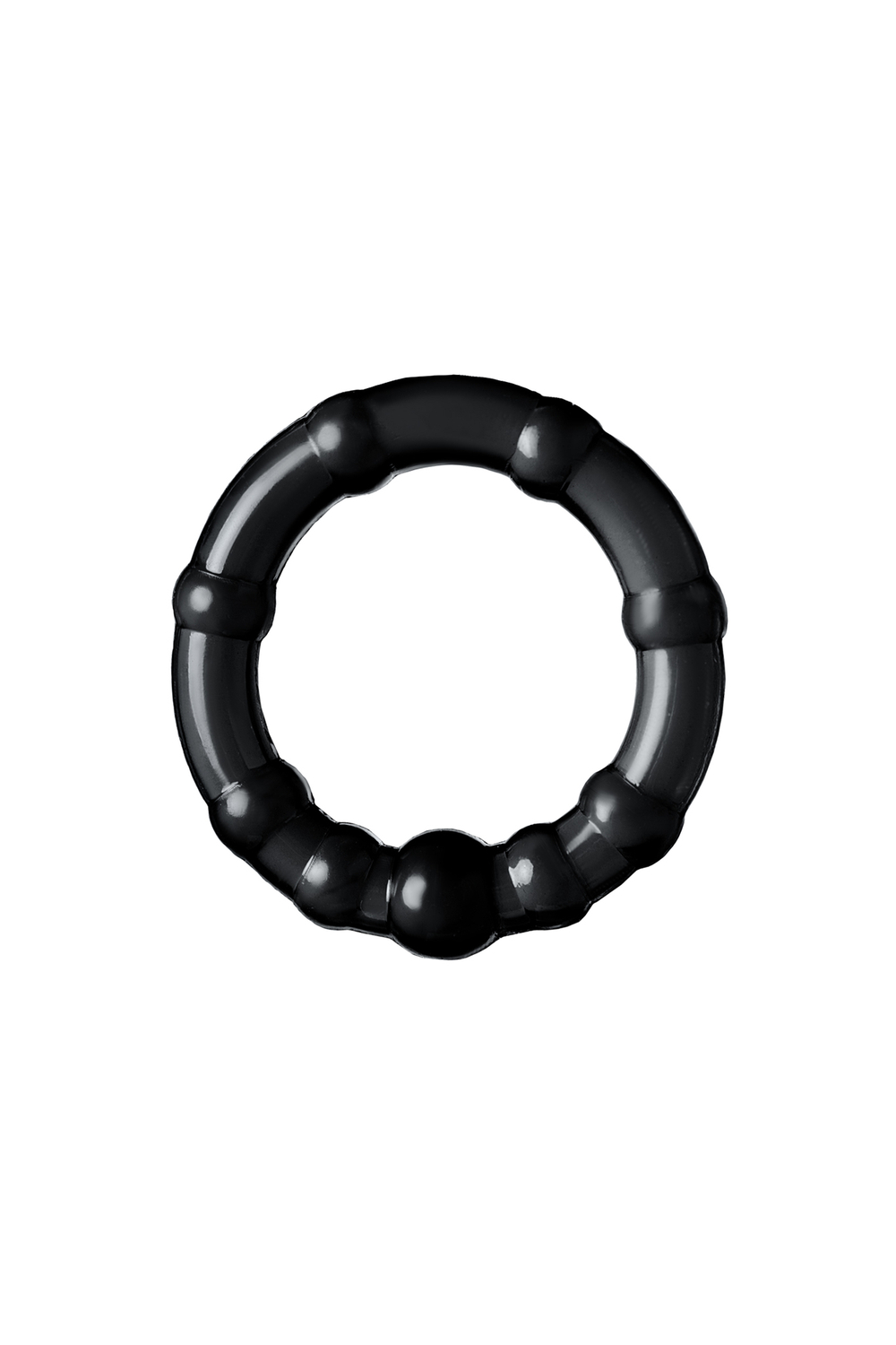 Набор колец TOYFA A-toys, TPE, черные, Ø 3,5/3/2 см