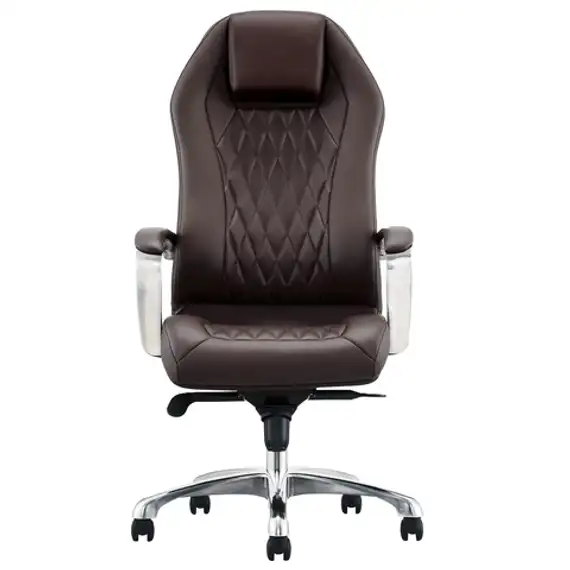 Кресло BRABIX PREMIUM "Aurus EX-705", мультиблок, алюминий, экокожа, коричневое, 532929