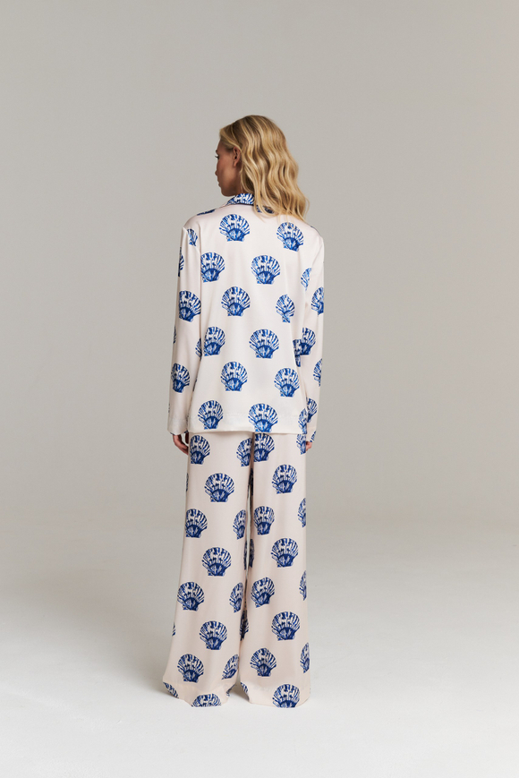 Пижамная блуза из шелка