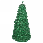 Свеча новогодняя «Сказочная ёлочка» 5,5х10 см, зеленый