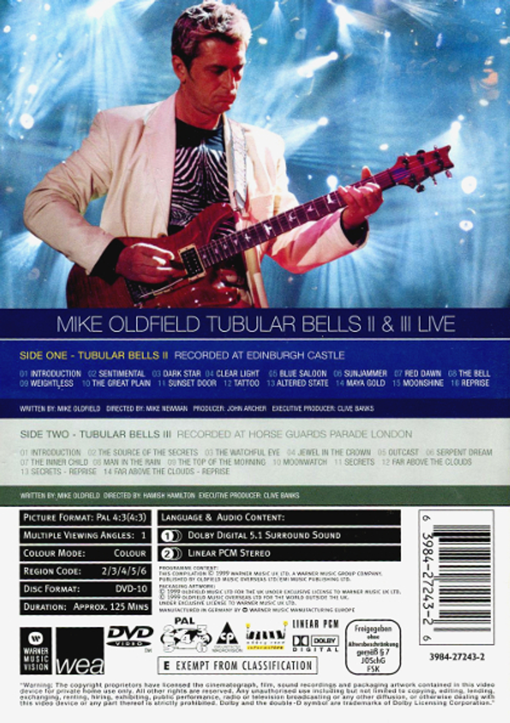 Mike Oldfield / Tubular Bells II & III Live (2DVD)