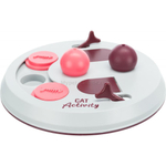 Развивающая игра для кошек Trixie Cat Activity Flip Board, размер 23см., ягодный розовый светло серый