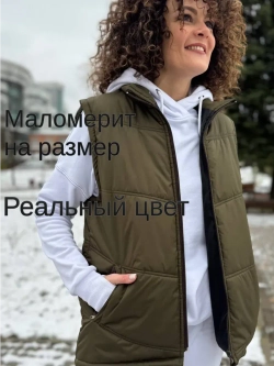 Жилет 2 Хаки демисезонный утепленный