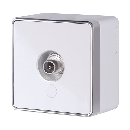 ТВ-розетка Werkel Gallant оконечная белая W5083001 4690389164712