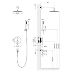 Душевая система встроенная Timo Saona SX-2379/17SM золото матовое