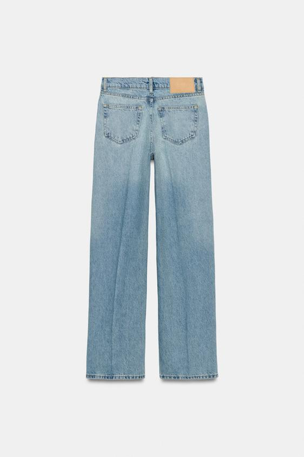 ZARA ДЖИНСЫ Z1975 STRAIGHT С ВЫСОКОЙ ПОСАДКОЙ, ГОЛУБОЙ