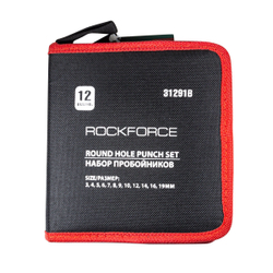 Набор пробойников 12пр. (3-10,12,14,16,19мм),в сумке RockForce##Rock FORCE RF-31291B