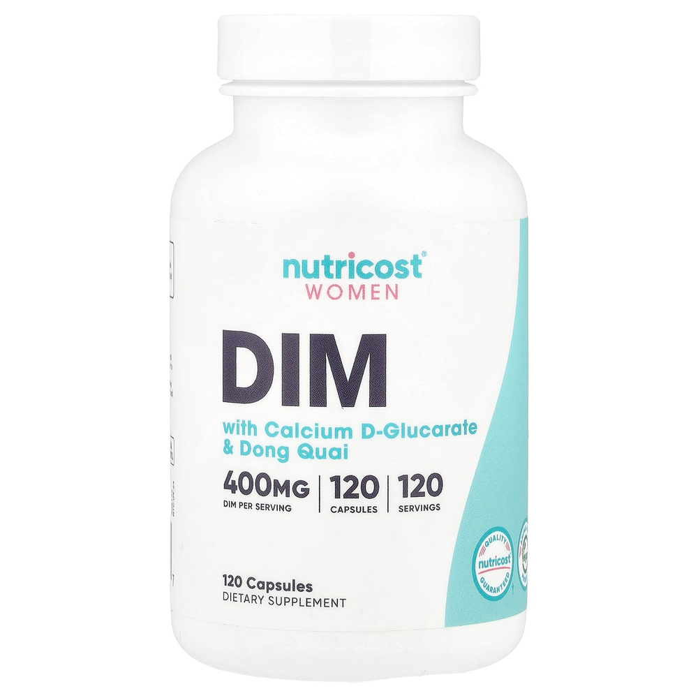 Nutricost, Women, DIM с D-глюкаратом кальция и дудником китайским, 120 капсул