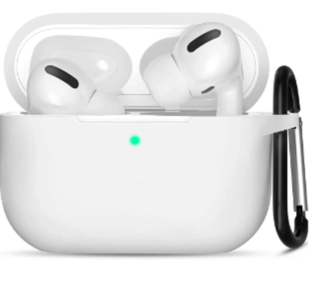 Чехол Protective Case для AirPods Pro/Pro 2 силиконовый (белый)