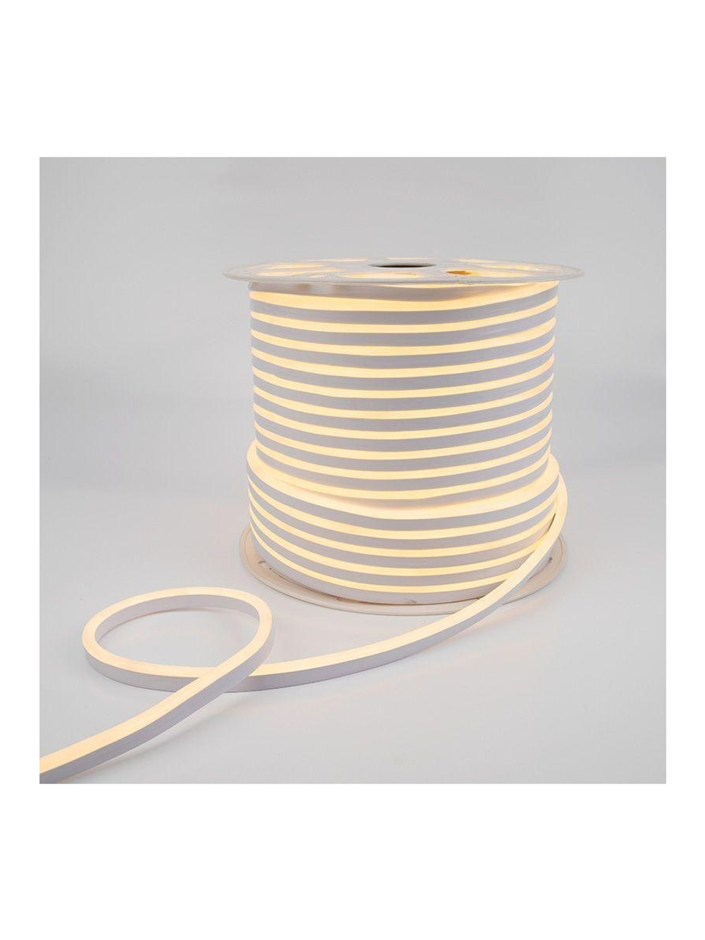 Шнур светодиодный гибкий неон LED SMD 8х16мм 120LED/м теп. бел. (уп.100м) Neon-Night 131-046