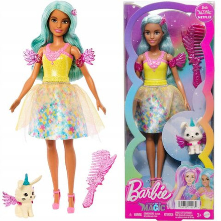 Кукла Barbie Mattel A Touch of Magic - Щепотка волшебства - Кинокукла Тереза со сказочным животным HLC36