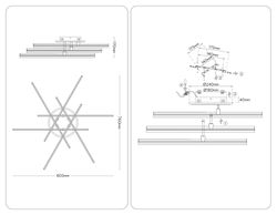 Ambrella Потолочный светодиодный светильник с пультом LineTech FL6253