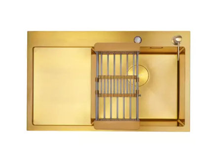 Мойка AVIVA 78*48, Нано-Золото (арт. NG7848R), правая