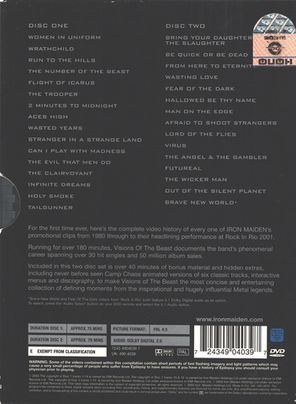 Iron Maiden / Visions Of The Beast (2DVD)
