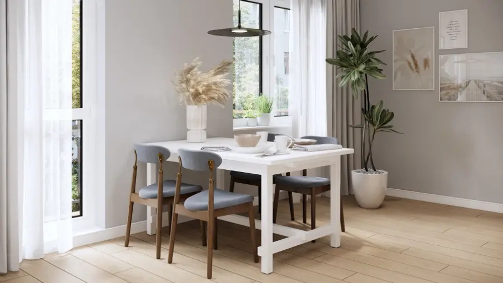 Стол барный  -  аналог IKEA/NORDVIKEN/НОРДВИКЕН /ТОЛЫСЬ/ ИКЕА, ДСП, 210x105см, белый