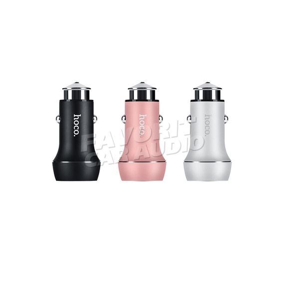 АЗУ 2USB HOCO Z7 Kingkong 2400mA металл серебряный