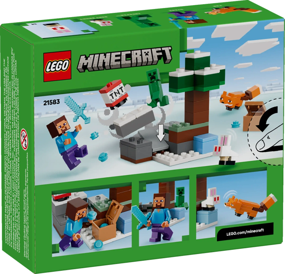 Конструктор LEGO Minecraft 21583 Steve's Taiga Adventure