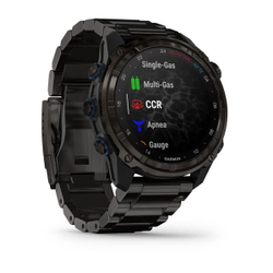 Умные часы Garmin Descent MK3i - 51 мм карбоново-серые DLC титановые с DLC титановым ремешком