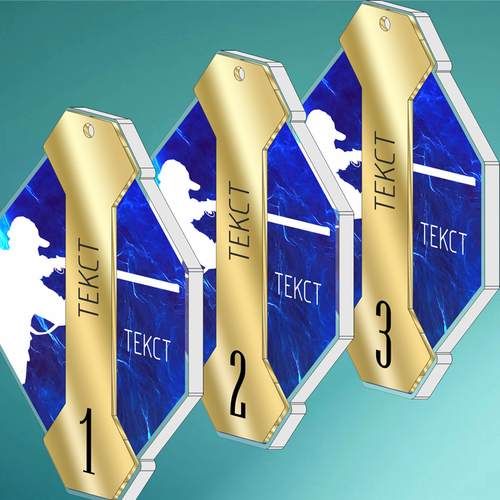 Акриловая медаль Стендовая стрельба  1718