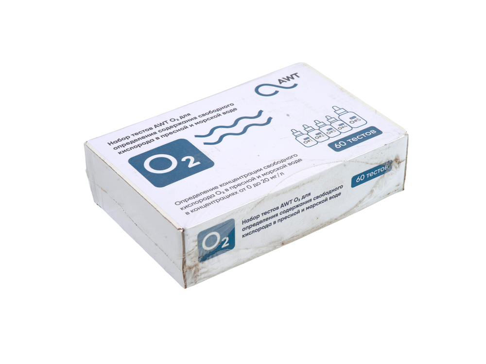 AWT набор тестов O2 (свободный кислород 1-20 мг/л. 60 тестов)
