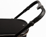 Детская коляска Peppy Tecla 3 в 1 с автокреслом Verona Beige Shadow Black Chrome Edition Черный