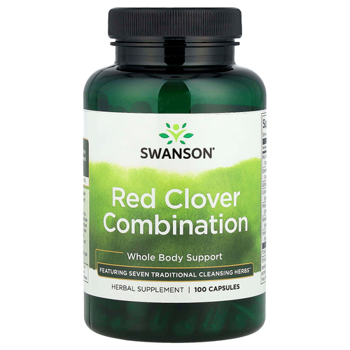 Swanson, Красный клевер, 100 капсул