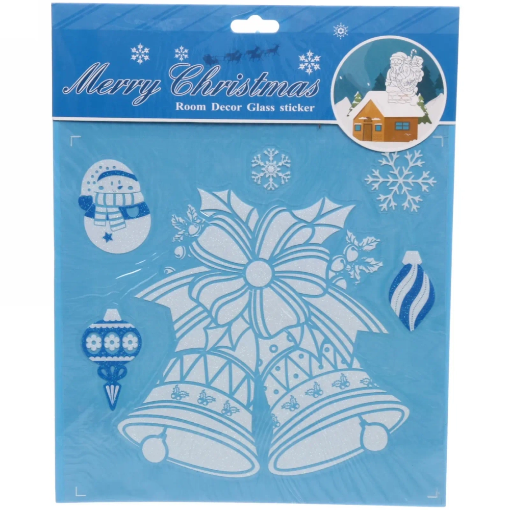 Наклейка новогодняя «Новый год» , лист 21,7х27,6 см,микс