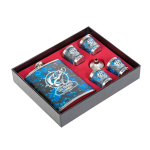 Набор Helios Сохраняйте спокойствие (фляжка 270 мл + 4 стопки+воронка) (HS-2021-A2)