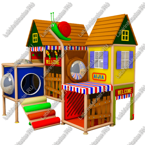 Детский игровой лабиринт "Увлекательная дача"