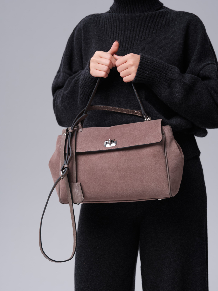 Замшевая сумка Nadi DBR 31356 капучино