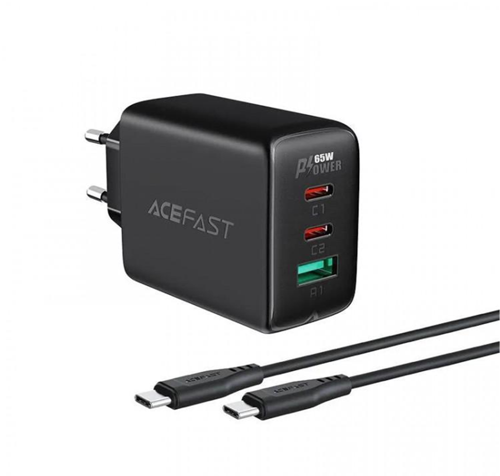 A13 PD65W(USB-C+USB-C+USB-A) 3-port charger set (EU)