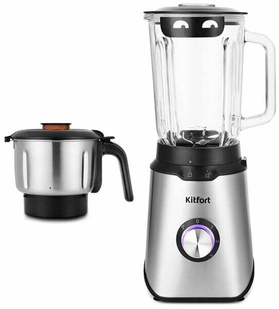 Kitfort KKT-1344 2 в 1 Блендер серебристый
