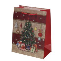 GAEM Пакет подарочный S (бумага 210г/м2, блок 12шт), L18 W10 H23 см, 4в.