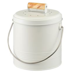 Контейнер для пищевых отходов с фильтром Irmel, 3,5 л, молочный