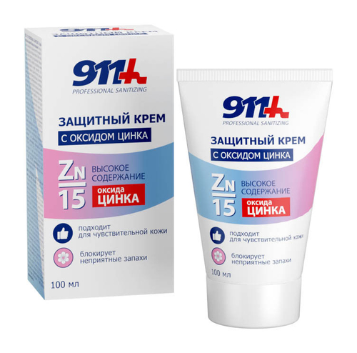 911 Защитный крем для кожи с оксидом цинка Professional Sanitizing 100мл
