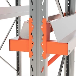 Стеллаж набивной паллетный 4000х2550х850 (85.1.5). Ярусы: пол+1