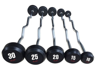 Aerofit AFBZ10-30 набор изогнутых обрезиненных штанг