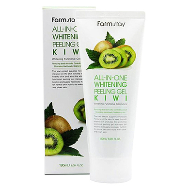 FarmStay Гель пилинг с экстрактом киви - All-In-one whitening peeling gel kiwi, 180мл