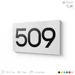Номер на дверь 509, табличка на дверь для офиса, квартиры, кабинета, аудитории, склада, белая 120х70 мм, Айдентика Технолоджи