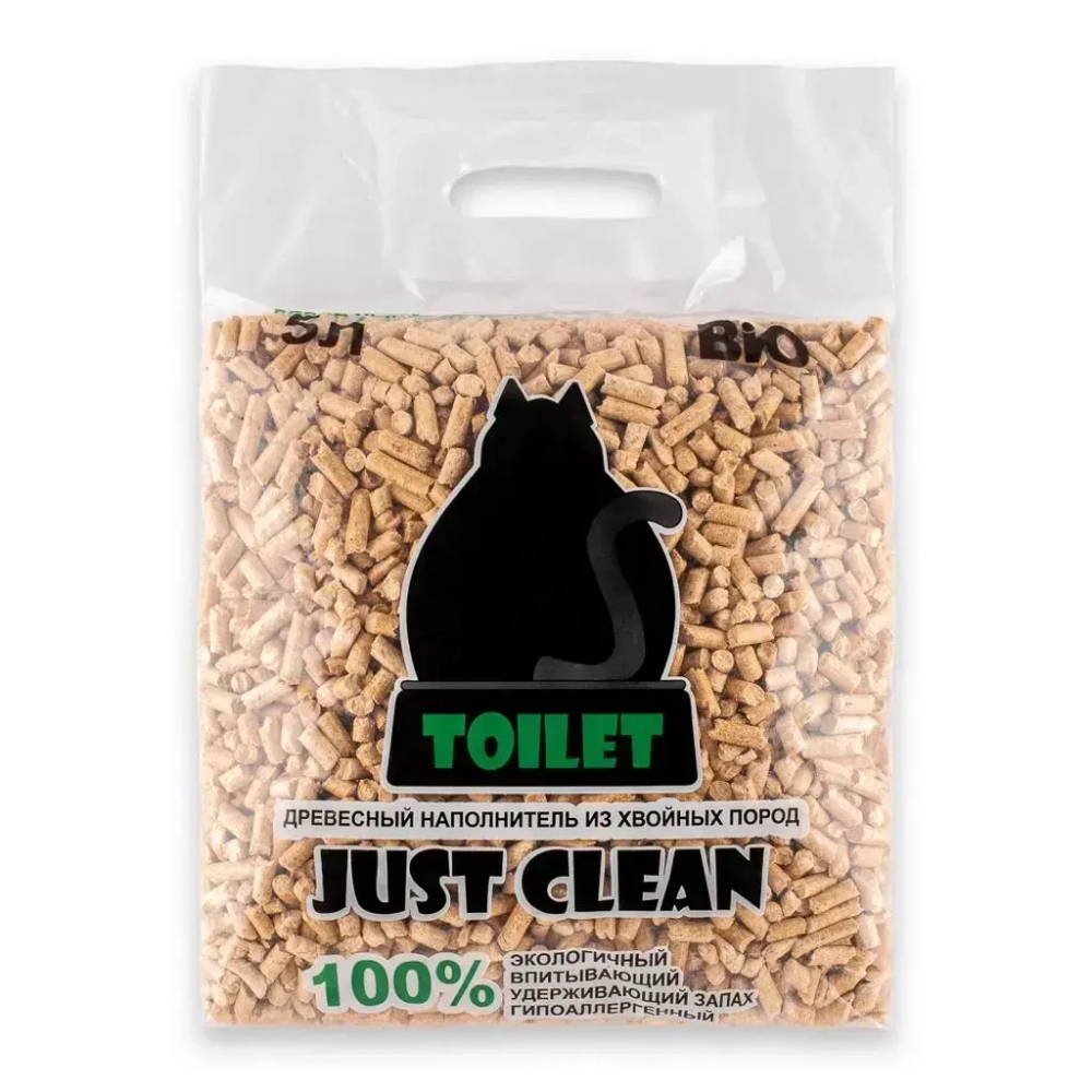 Наполнитель Just Clean древесный 5 л.✦