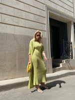 Платье MOREON с закрытым декольте, салатовый