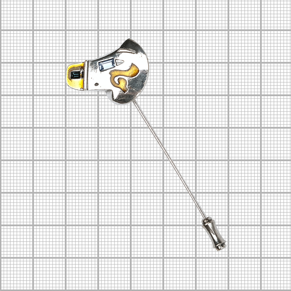 "Танец" брошь в серебряном покрытии из коллекции "Галерея Чолария" от Jenavi с замком игла