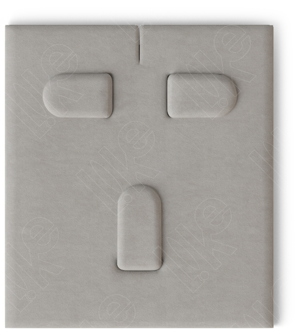 Вкладыш 03/наклонный/для гарнитура/3 язычка/прорезь для нитки