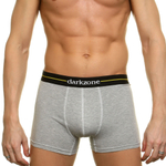Серые хлопковые трусы-боксеры (Размер: M) (Цвет: серый)