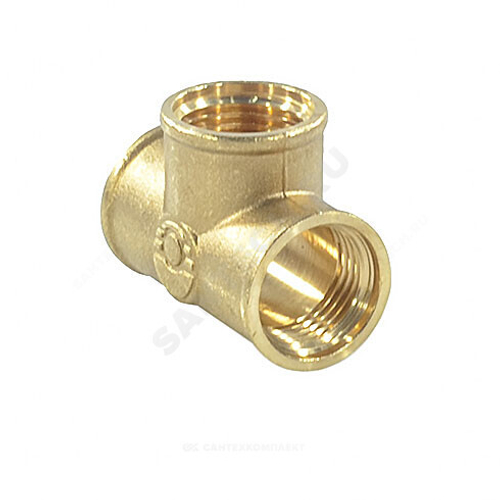 Тройник латунь Ду 20 (3/4") ВР/ВР VALFEX VF.130.L.034