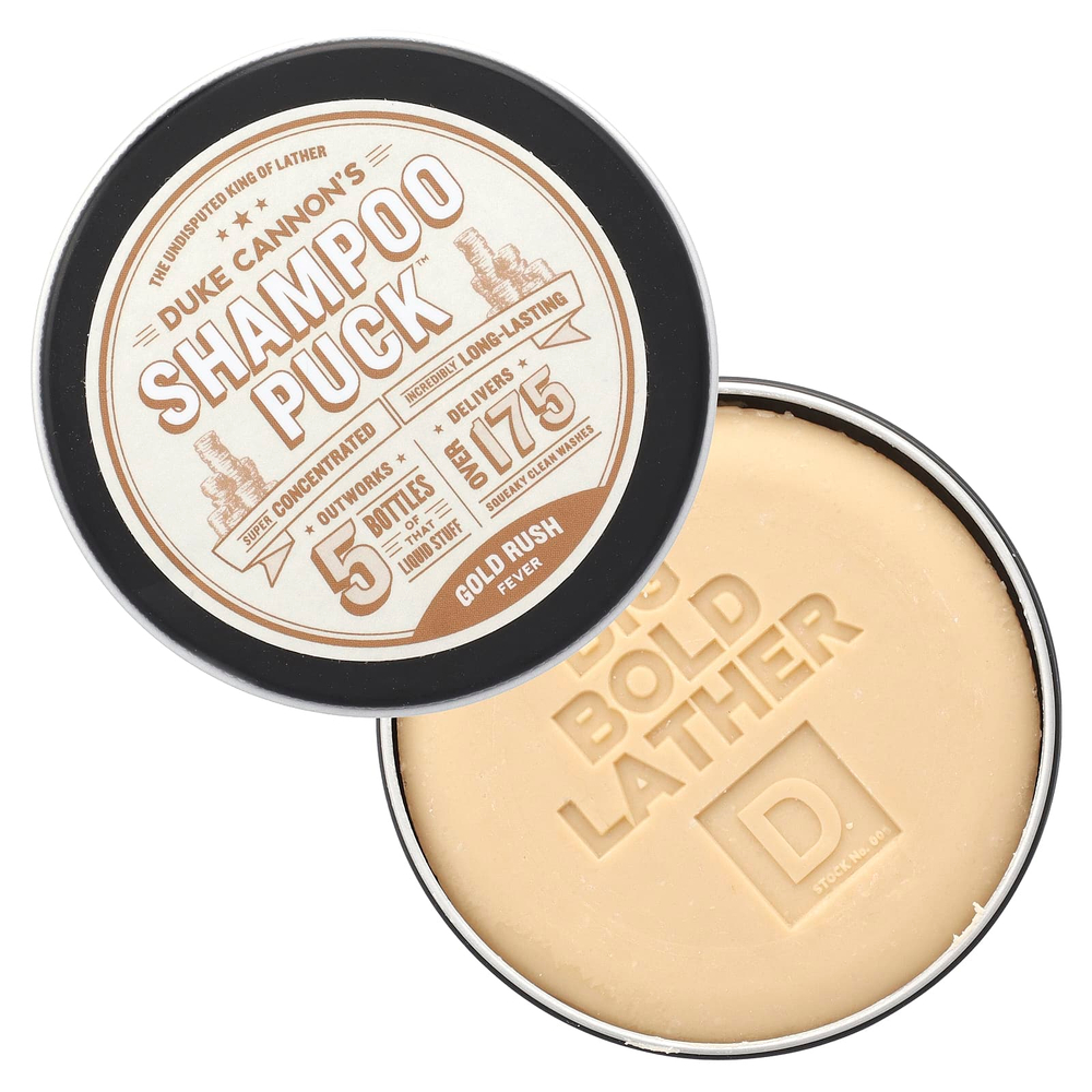 Duke Cannon Supply Co., Shampoo Puck ™, золотая лихорадка, 4,2 унции