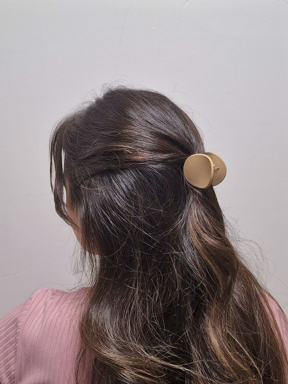 Крабы для волос НАБОР 3 шт., 4 см / 5 см / 11 см, soft touch, коричневый, MONTE VITA, 457031